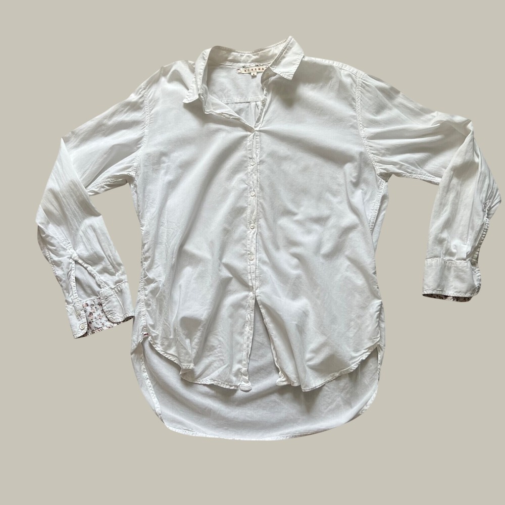 Xirena Womens Button Down Shirt Size M White Good Quiet Luxury Designer
